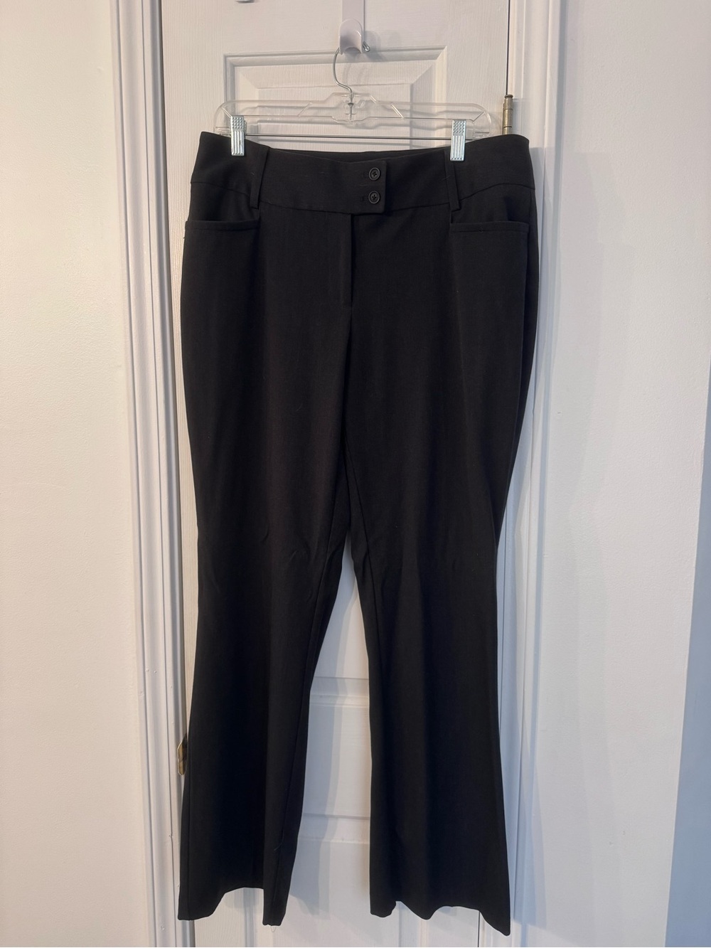 Black Women's Dress Pants - Classic Straight Leg
